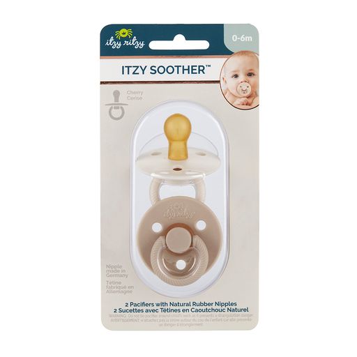 Itzy Soother Natural Rubber Pacifier Set